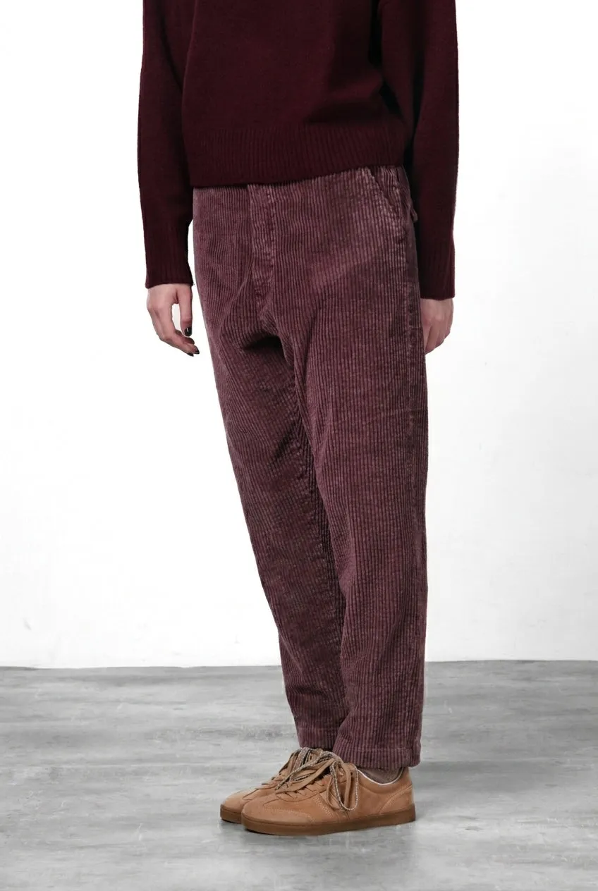 Mason's Malibu Jogger City chino donna vinaccia velluto