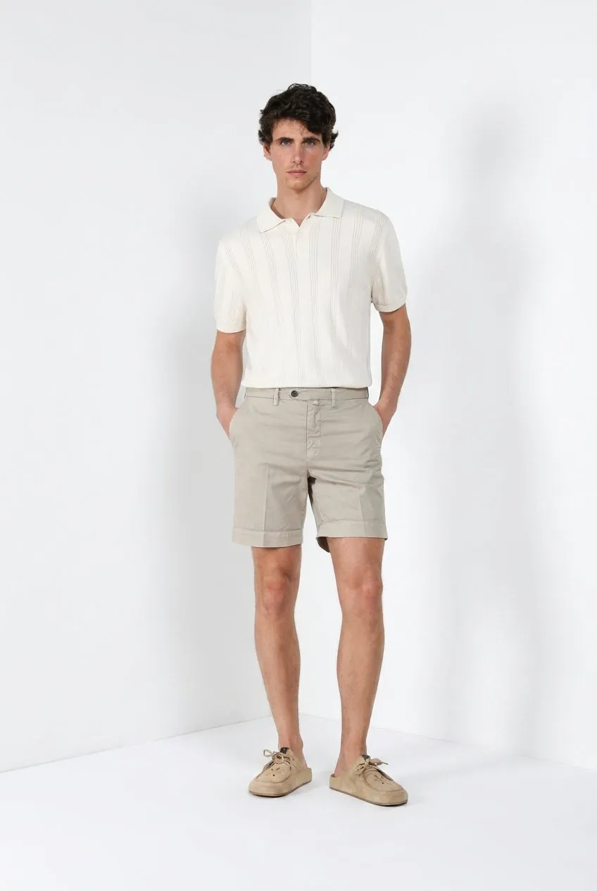 Mason's Boston bermuda uomo sabbia relaxed fit cotone