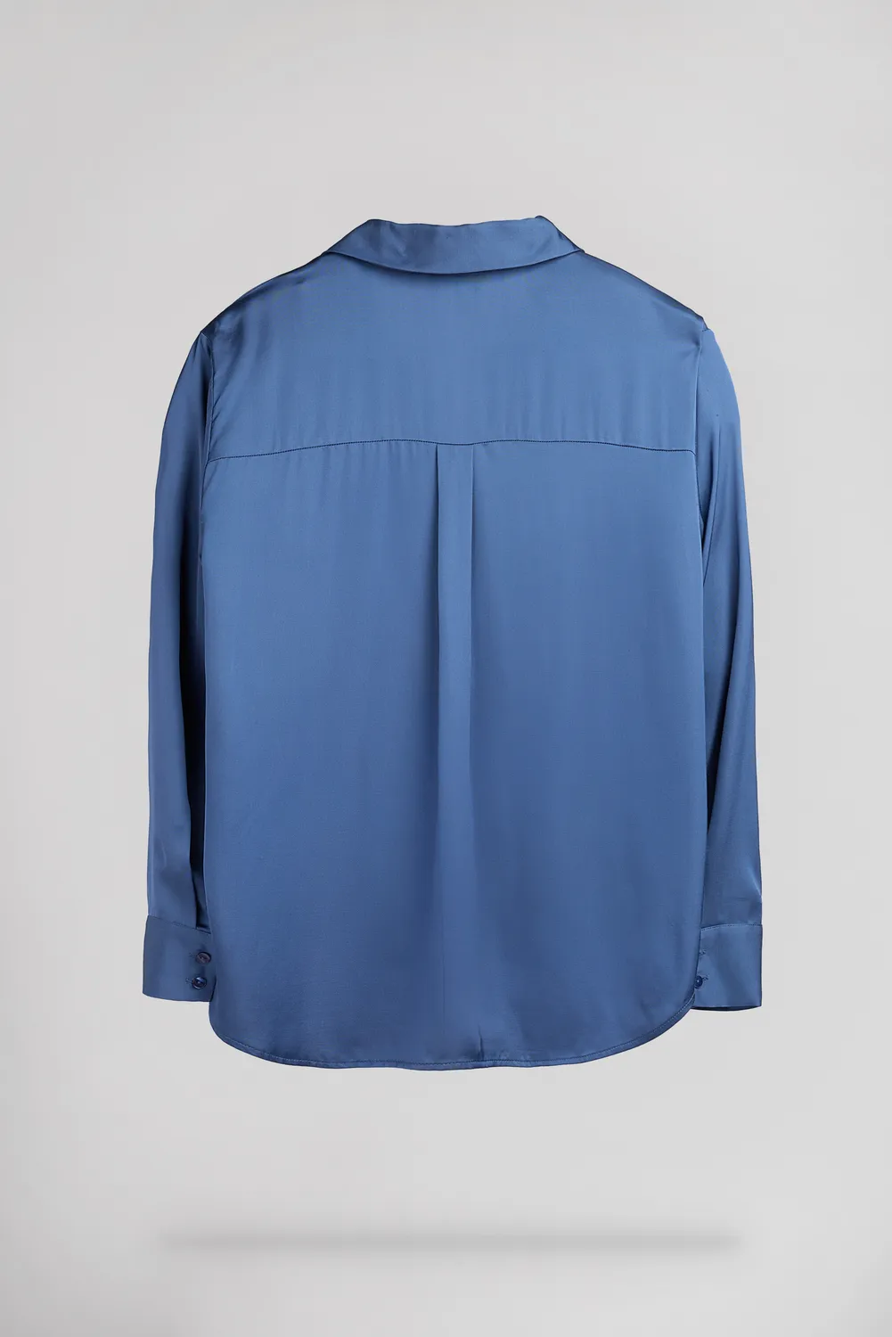 Teddy Smith C-Leo camicia indaco satin viscosa donna