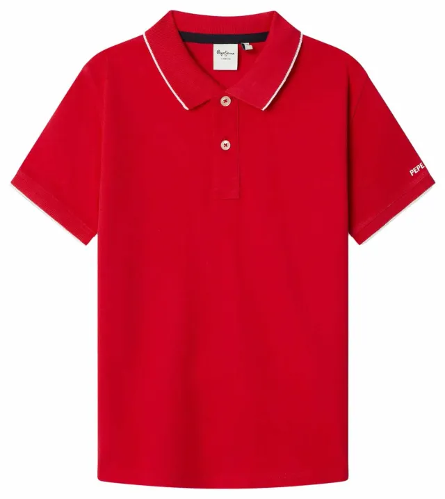 Pepe Jeans PB5400029 polo bimbo 10 anni navy piquet