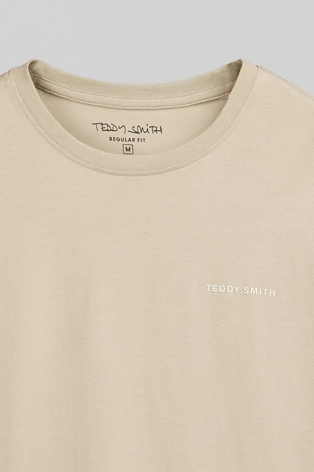 Teddy Smith The Tee 2 ML Beige t-shirt manica lunga