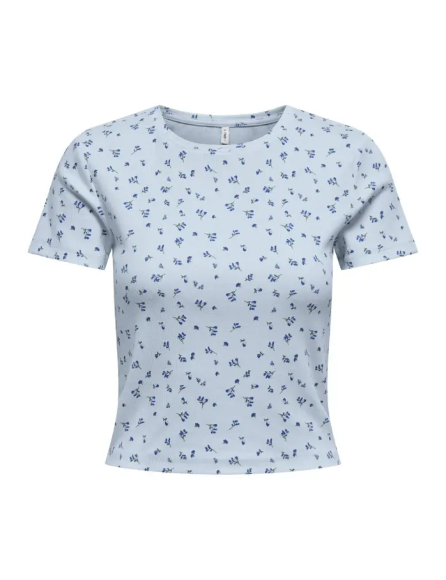 ONLY ONLFENJA Life SS AOP top cachemire blue XXL