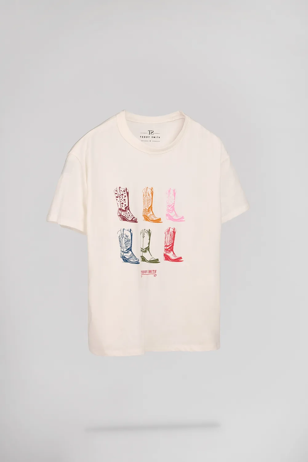 Teddy Smith T-Leya MC T-Shirt Donna Bianca Oversize 100% Cotone