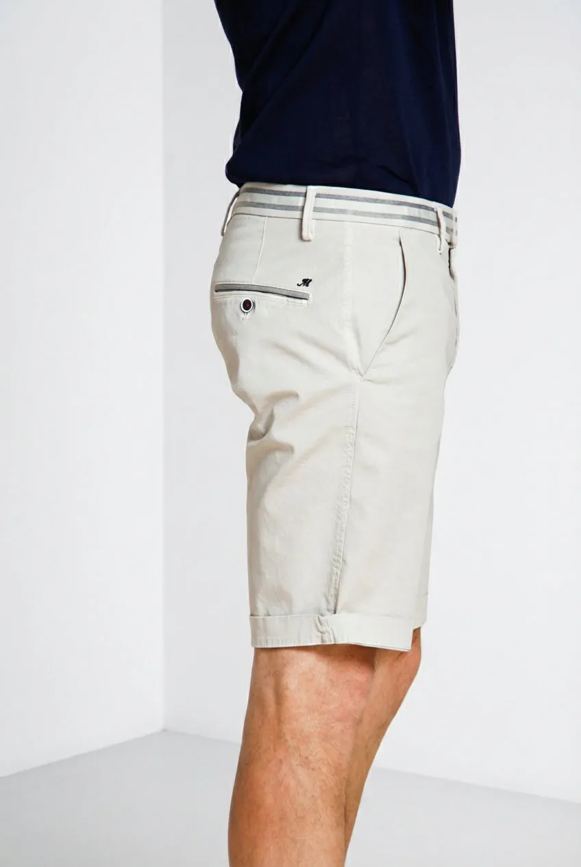 Mason's Torino Summer bermuda chino grigio perla stretch