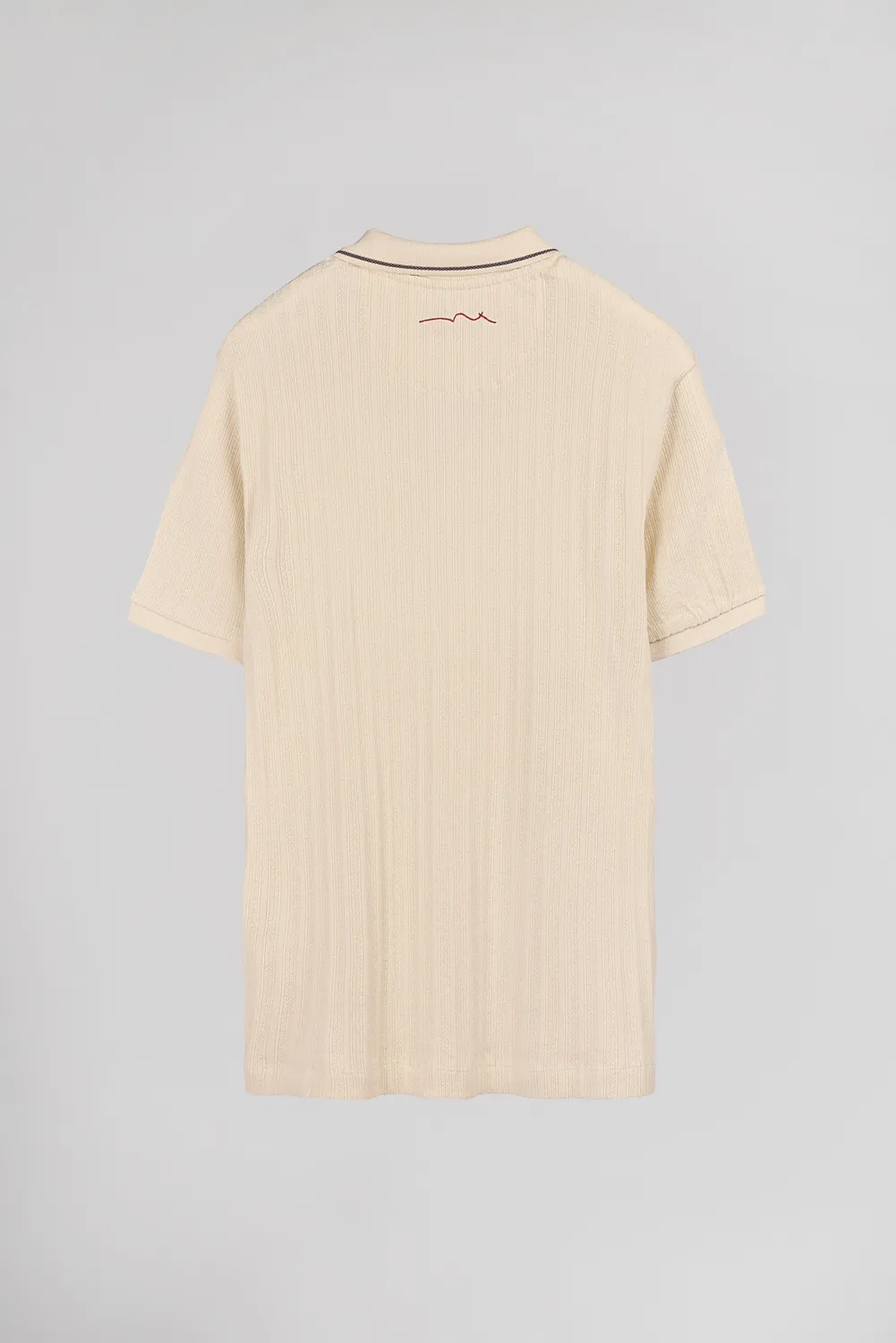 Teddy Smith P-Drice MC polo crema jacquard