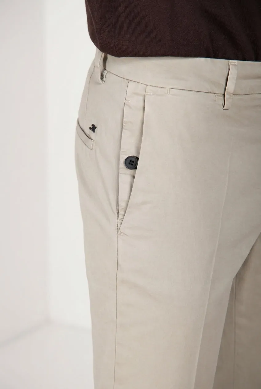 Mason's New York Chino Uomo Regular Sabbia Twill Stretch