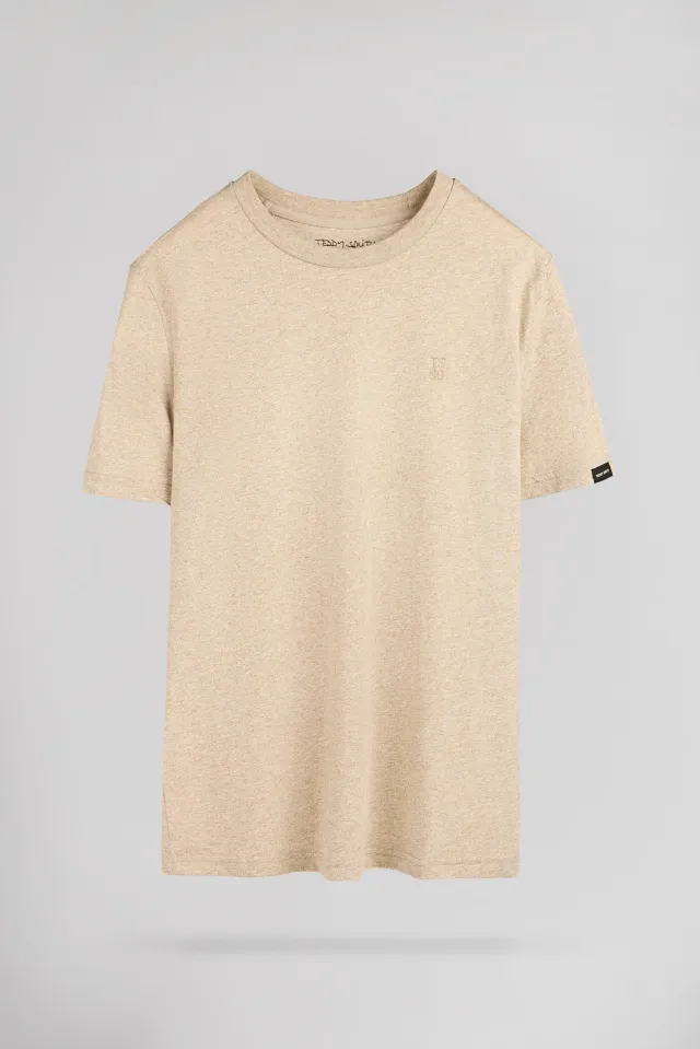 Teddy Smith T-Narvik MC t-shirt beige chine