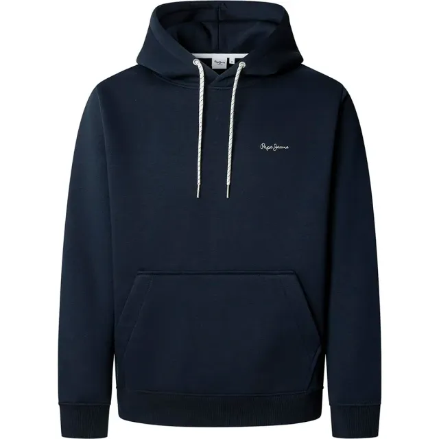 Pepe Jeans Macbeth felpa uomo blu cappuccio logo