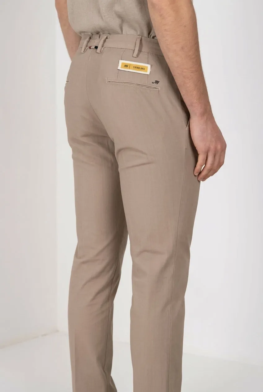 Mason's New York chino uomo beige twill lana regular