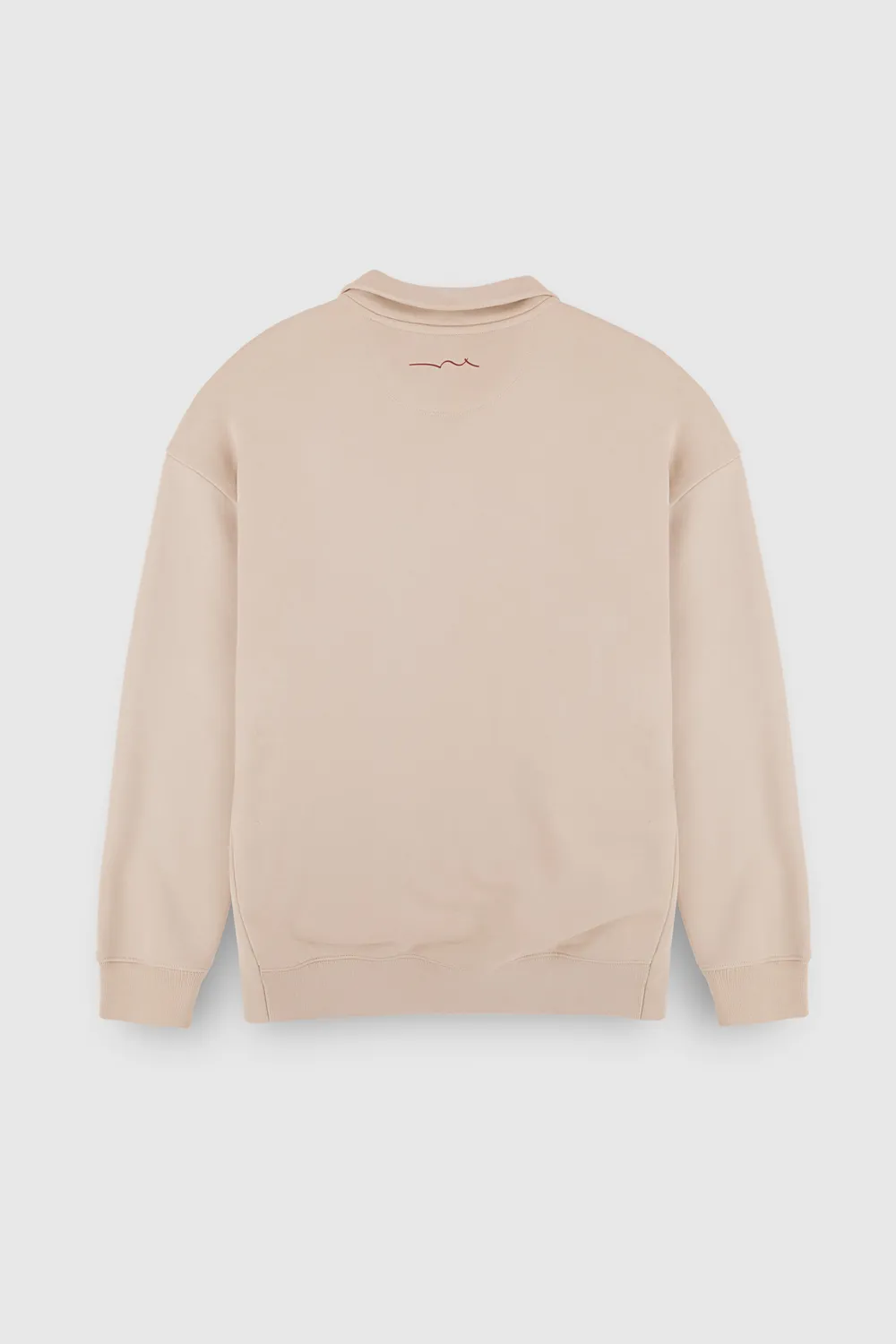 Teddy Smith S-Loten Soft felpa collo alto grigio greige