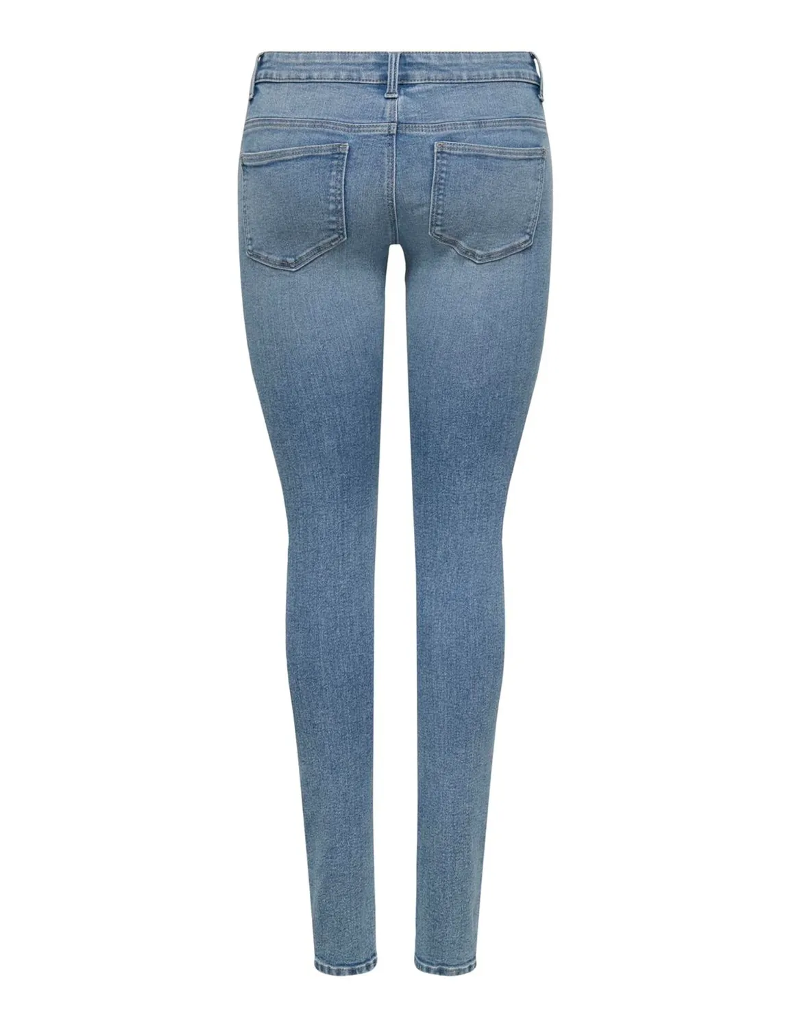 ONLY Onlhush Skinny Button Fly DNM jeans L32 lavaggio medio