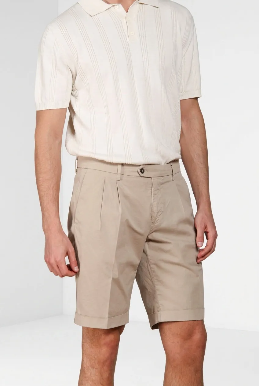 Mason's New York 2 Pinces bermuda uomo beige chiaro
