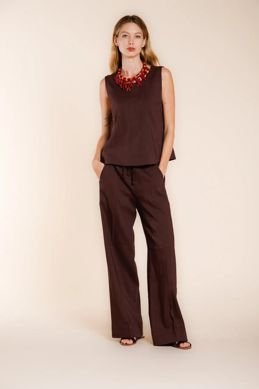 Mason's Nhabi camicia donna smanicata testa di moro