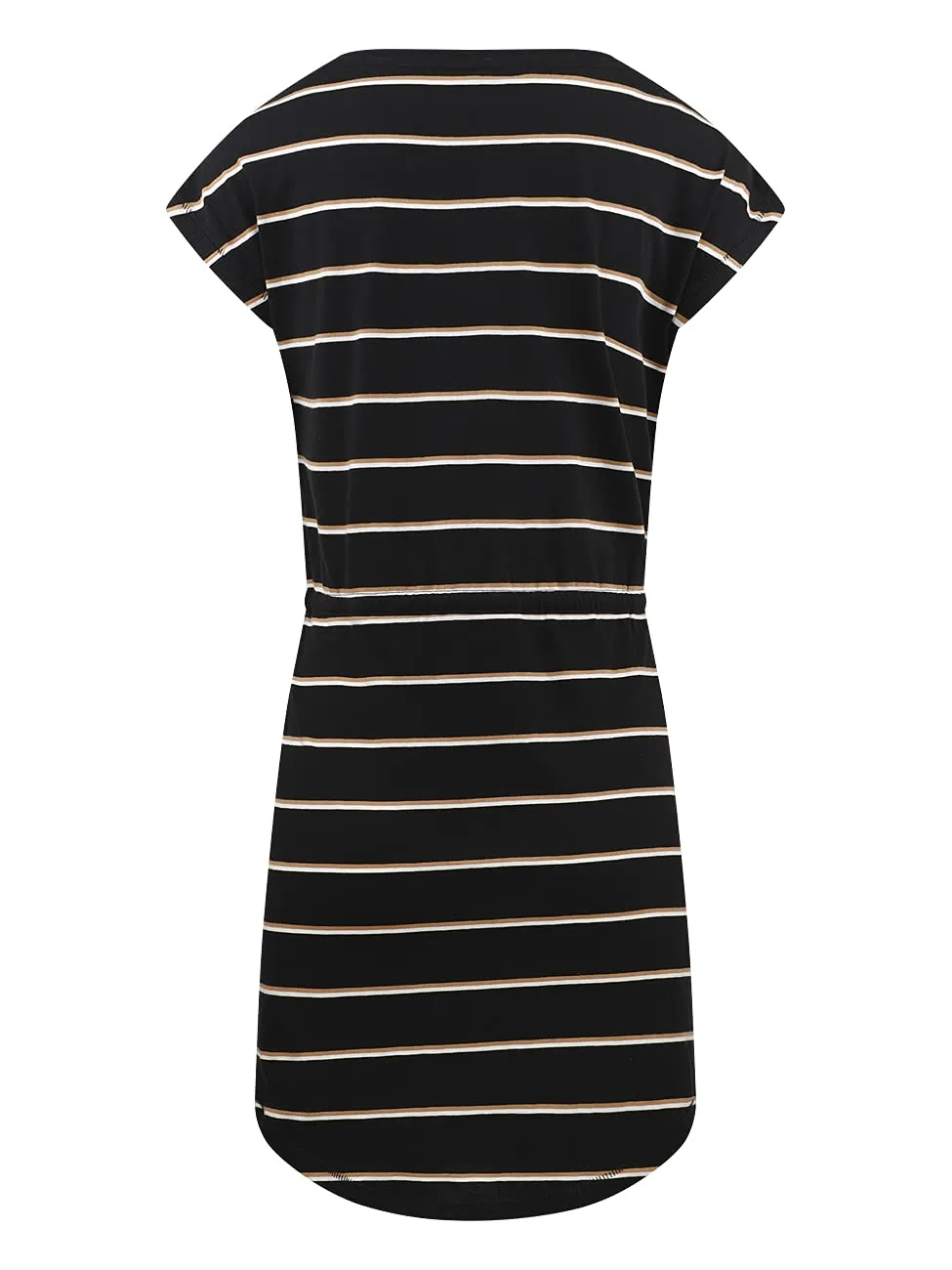 Only Onlmay Vestito Donna L Nero Giallo Corto Cotone