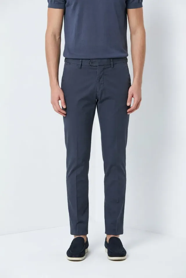Mason's Torino City Icon Flex Chino Uomo Slim Carta da Zucchero