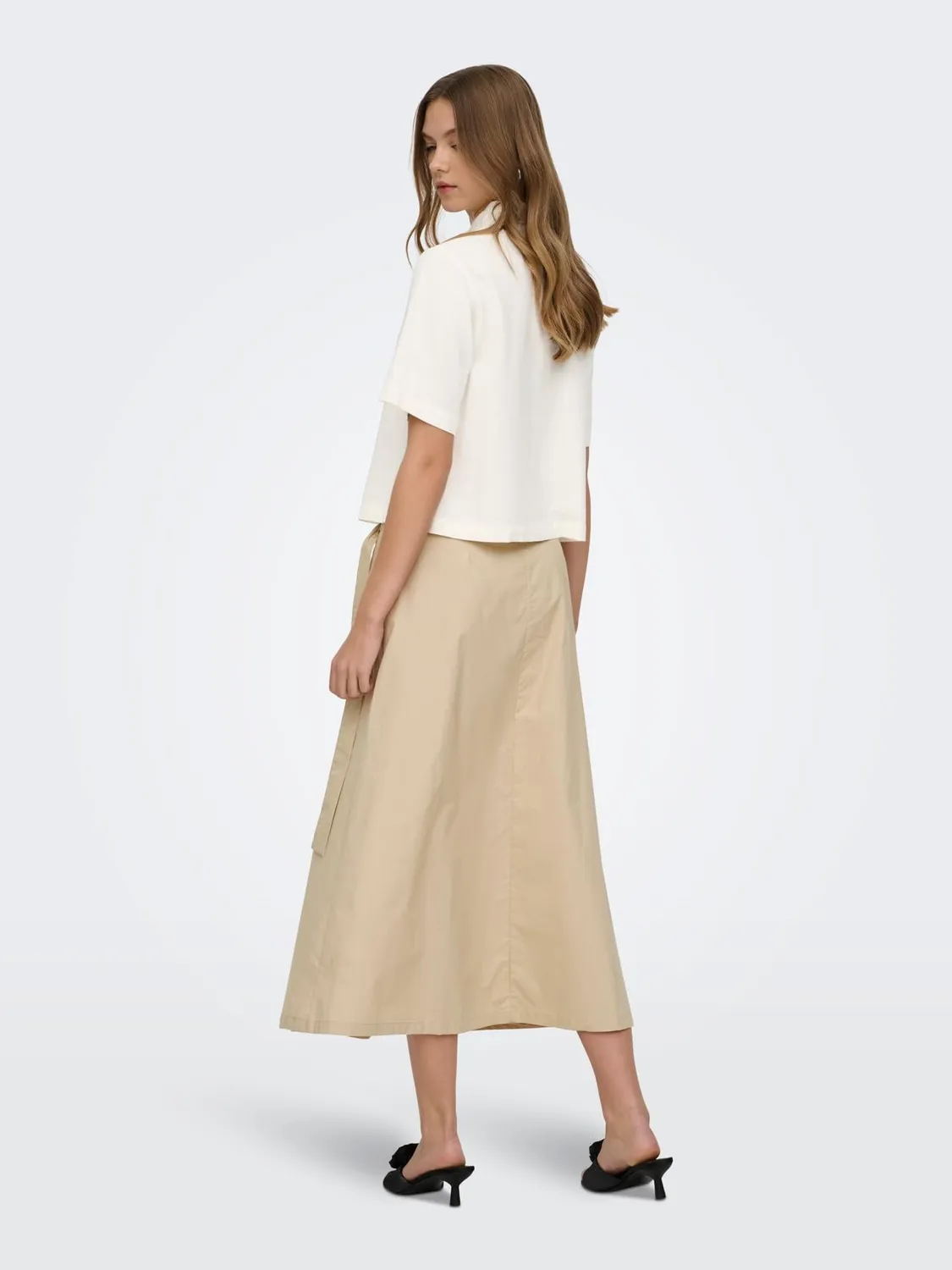 ONLY Cloud Dancer camicia S azzurra leggera