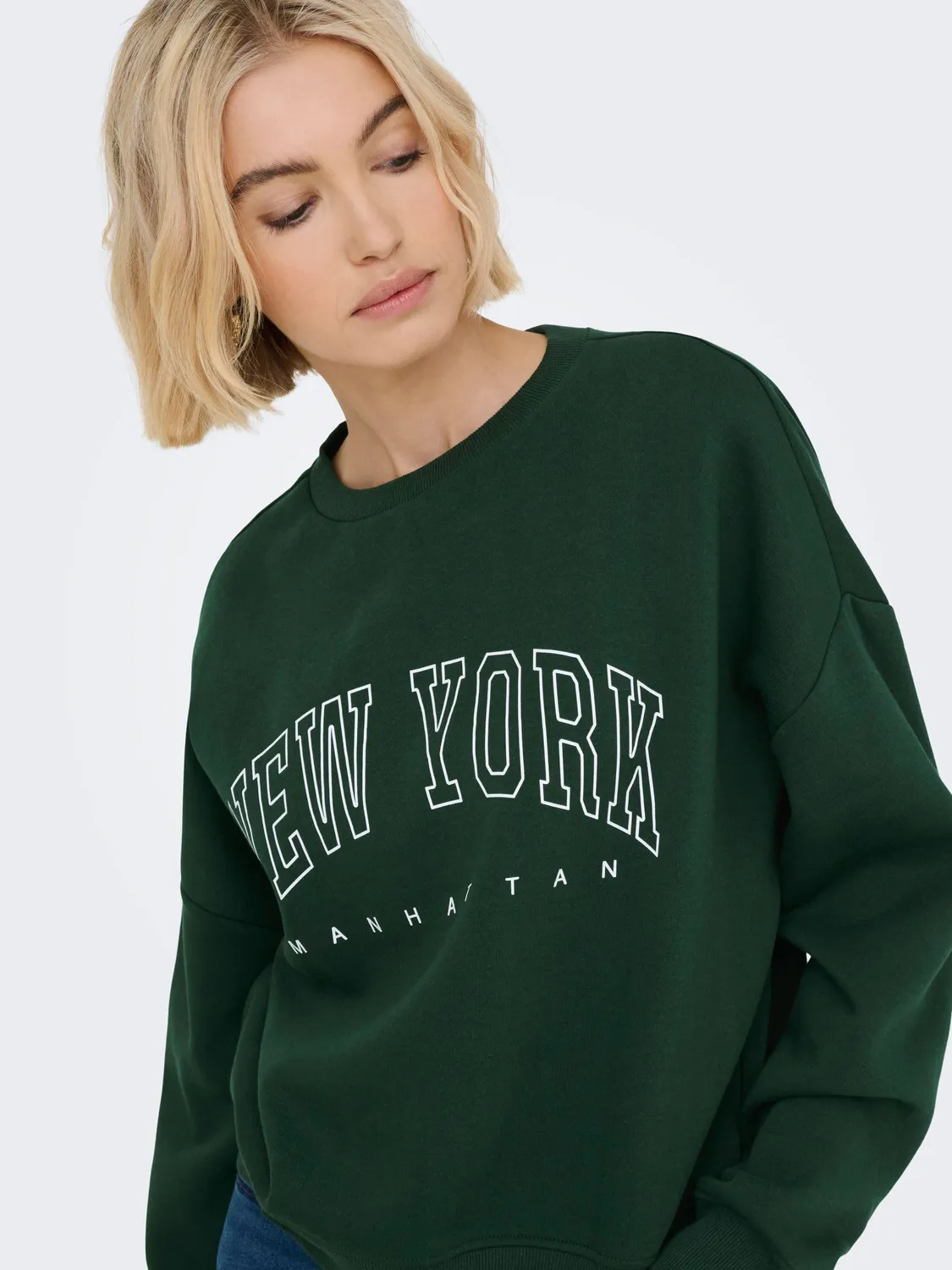 ONLY ONPLOUNGE Felpa Donna Girocollo Morbida