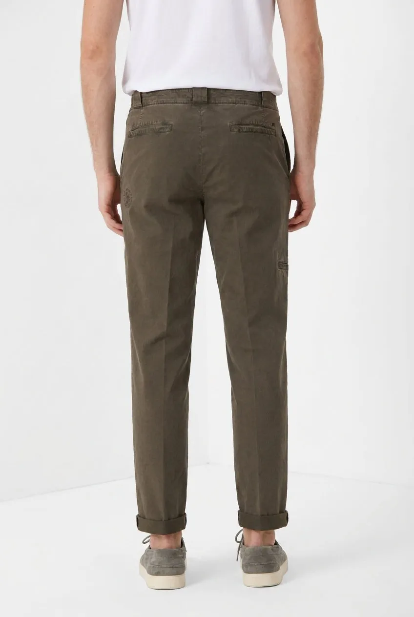 Mason's Madison M74 pantalone chino verde twill