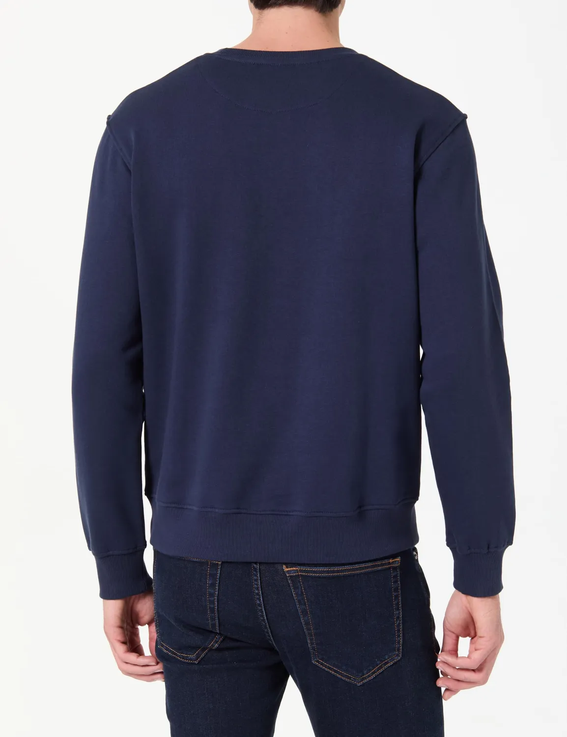 Pepe Jeans Basic felpa uomo regular blu navy L