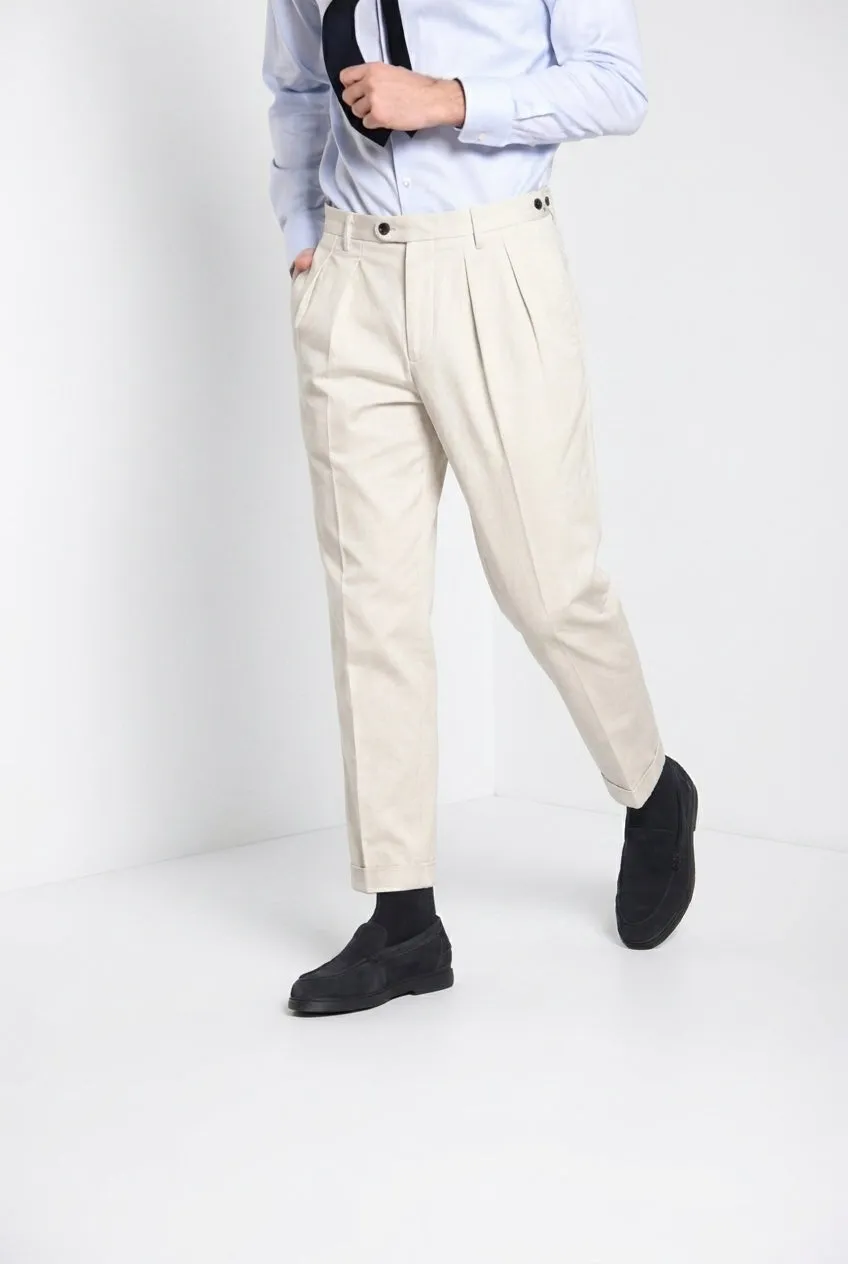 Mason's Don Johnson 2 Pinces chino uomo bianco bull