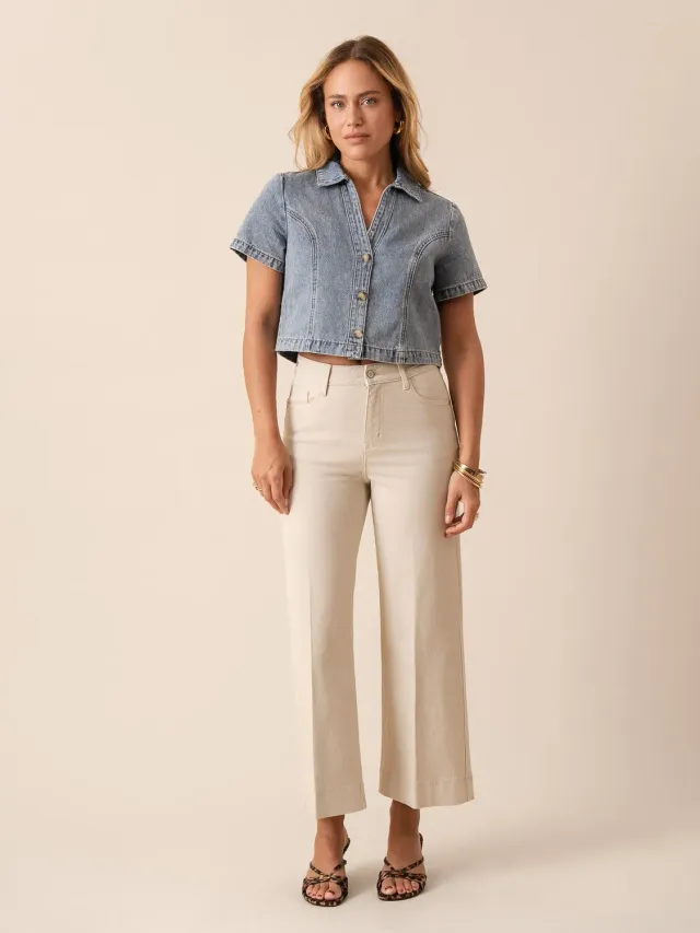 Oraije Windy jeans wide taupe