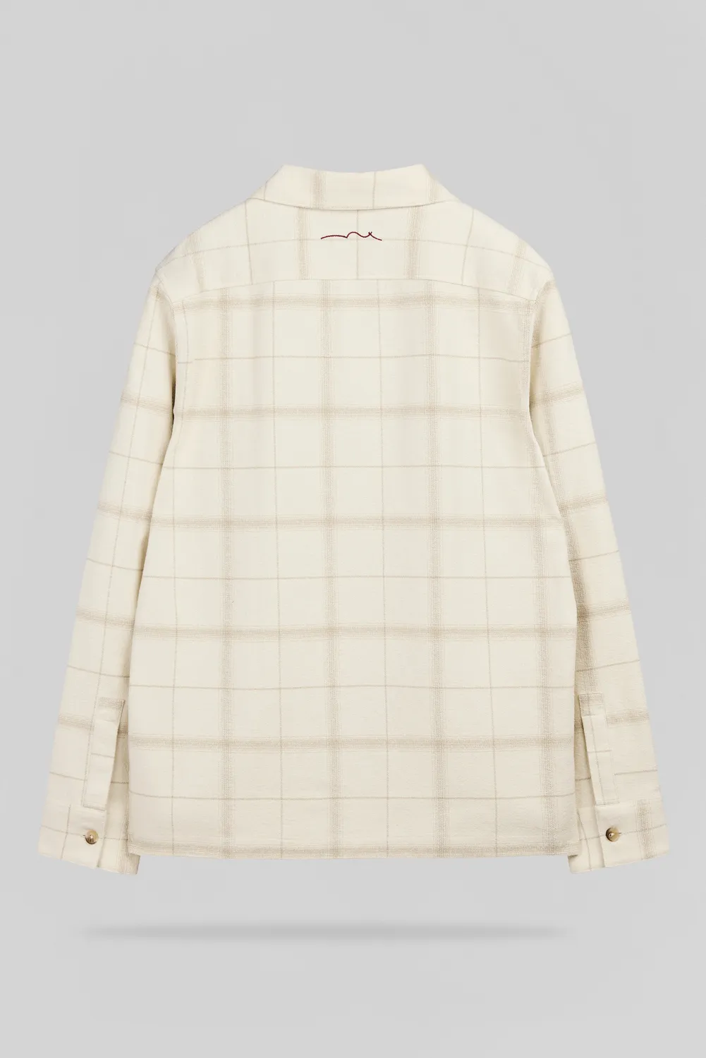 Teddy Smith C-Luis ML camicia quadri crema uomo cotone