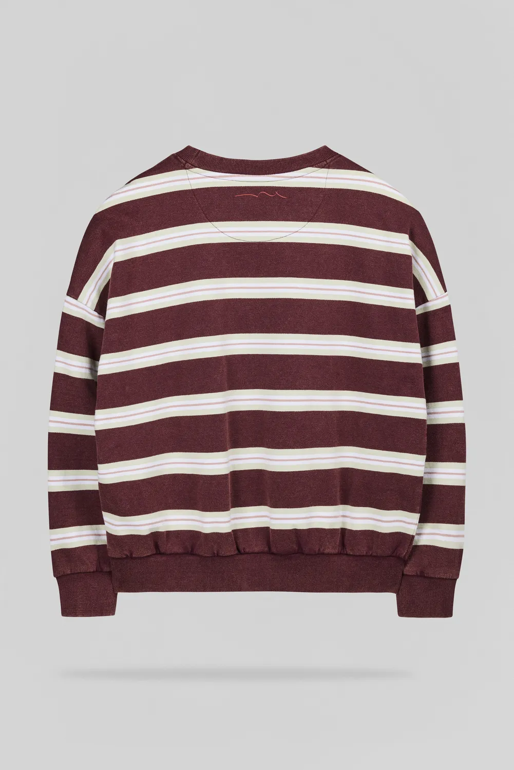 Teddy Smith S-Kate RC JR Felpa Bambino Bordeaux Righe Cotone