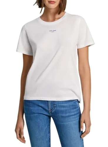 Pepe Jeans Emily t-shirt donna XL bianca slim