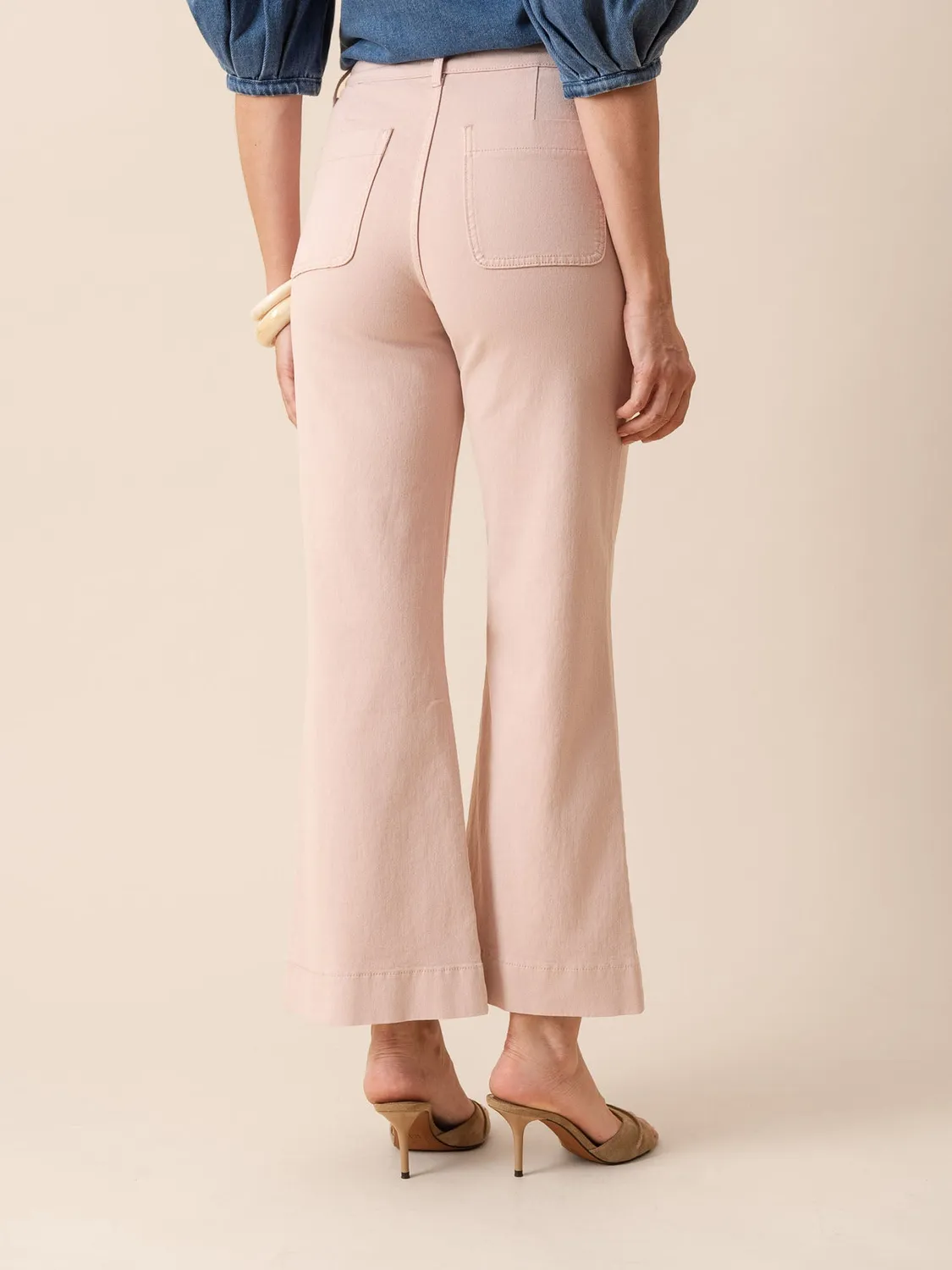 Oraije Elenette jeans flare rosa bosco