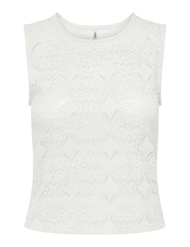 ONLY Onldestiny Life canotta XS cloud dancer jersey