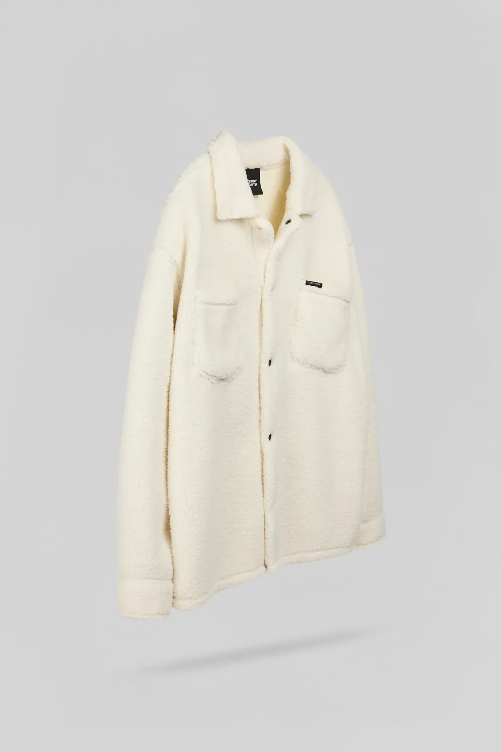 Teddy Smith C-SWEET ML surcamicia sherpa bianco avorio
