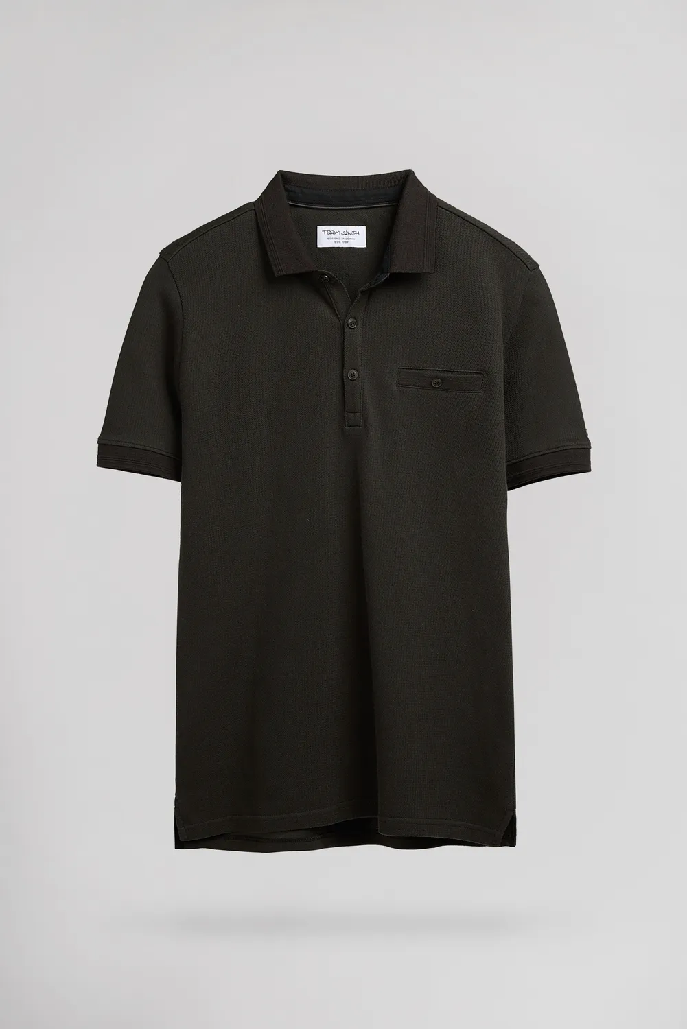 Teddy Smith P-Wesley MC polo uomo kaki scuro cotone