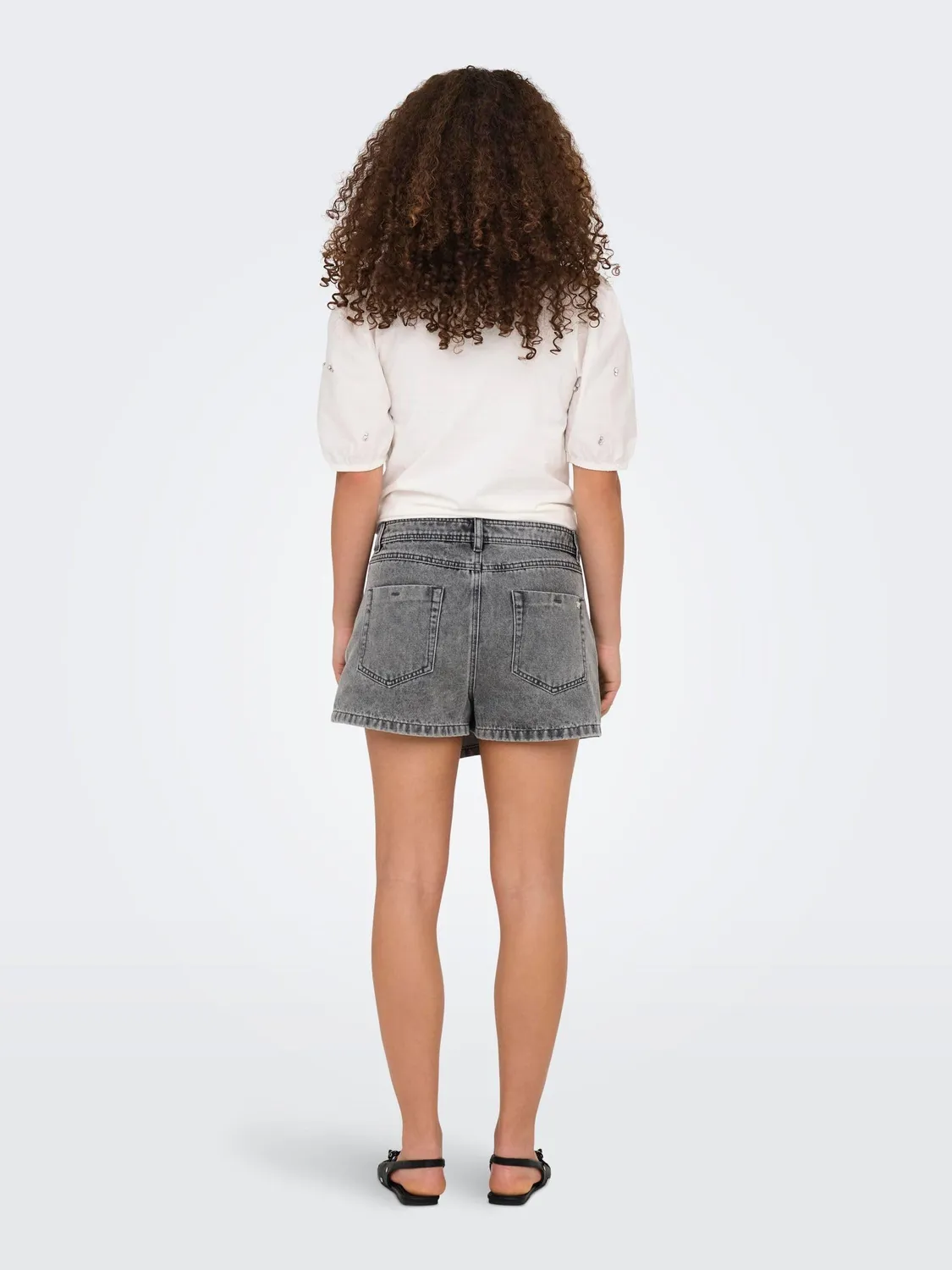 ONLY Onllesly Gonna Jeans Donna XL Grigio Chiaro