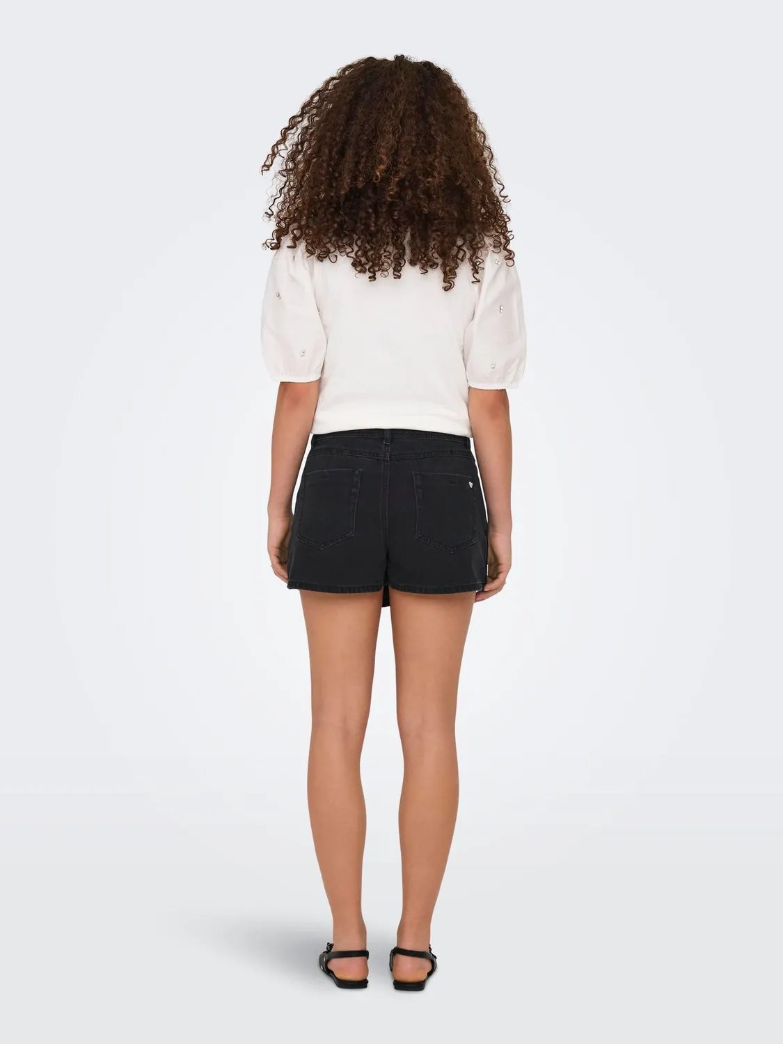 ONLY Onllesly gonna jeans nera delavé denim
