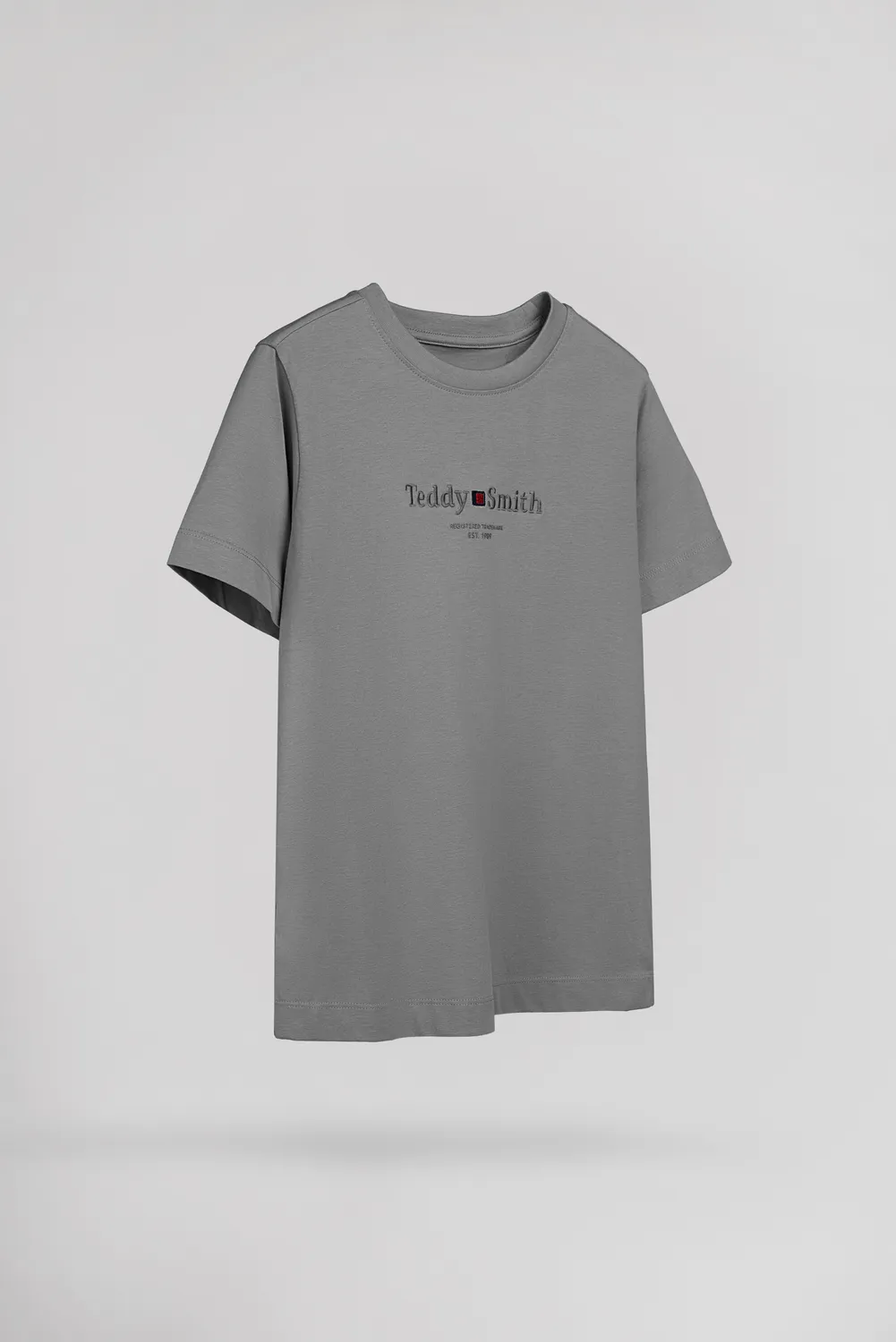 Teddy Smith T-Jim MC JR T-Shirt Bimbo Grigio