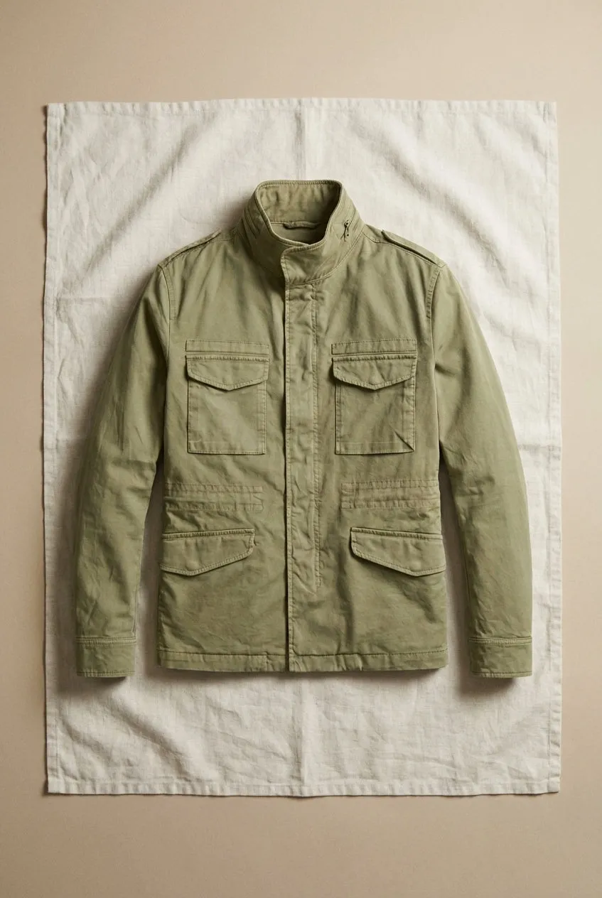 Mason's M74 giacca uomo twill stretch rosmarino
