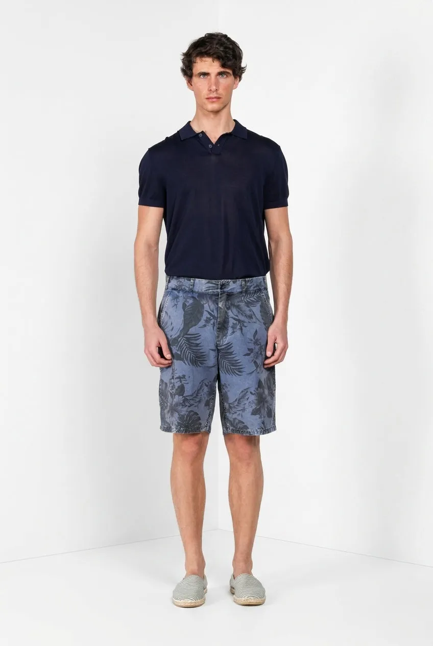 Mason's Denver M74 bermuda cargo uomo blu indaco relaxed