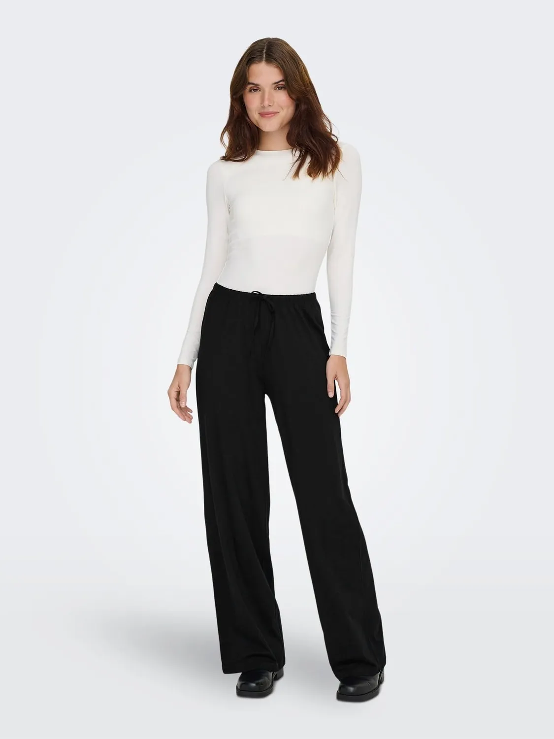 ONLY Onlkiss Life pantaloni larghi donna jersey