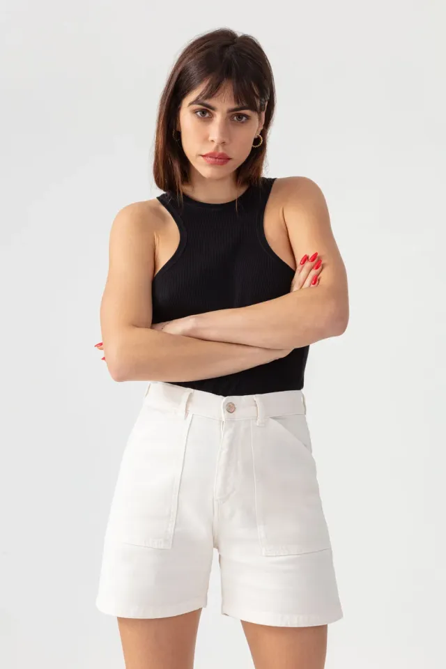 Acquaverde Mary Shorts Cargo Cream