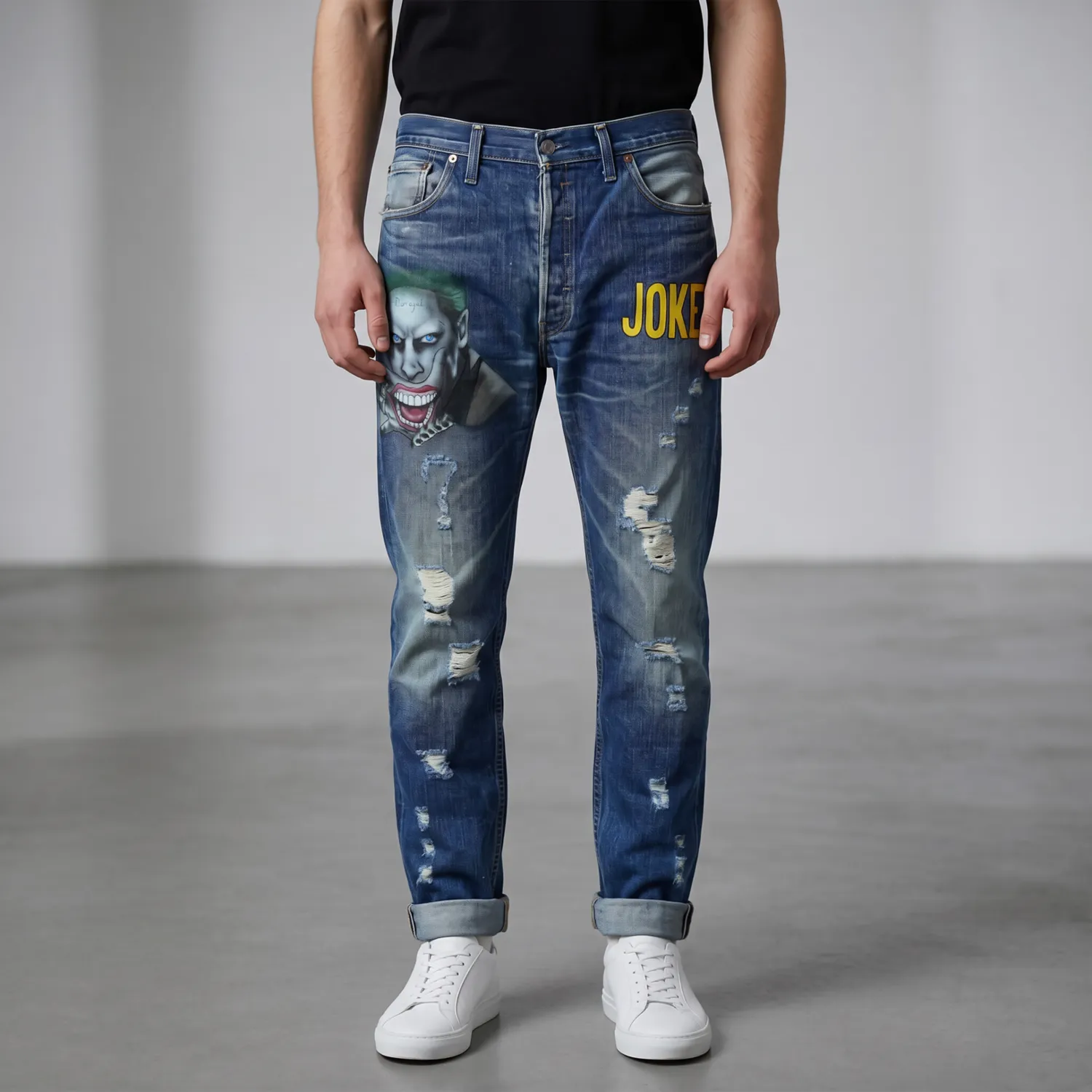 Never Say Never Levi's Vintage Joker jeans dipinti Leto