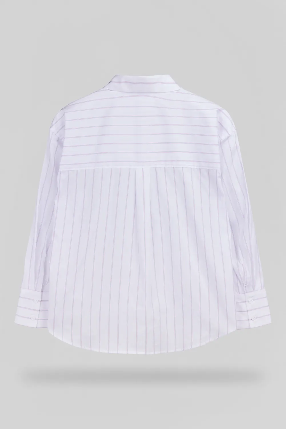 Teddy Smith C-Charlina camicia oversize righe bianche