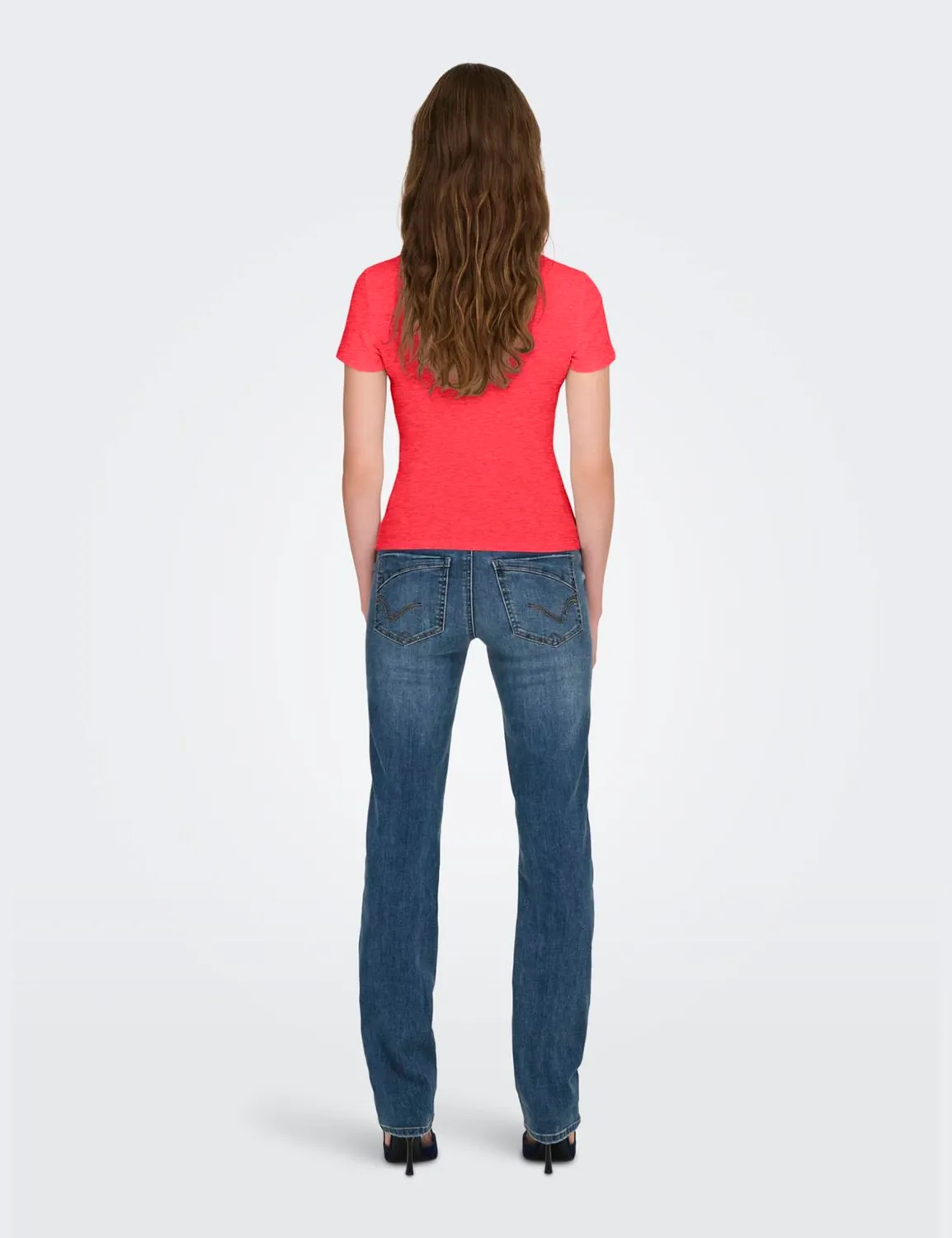 Only Onleasy Top t-shirt donna 2 pack corallo
