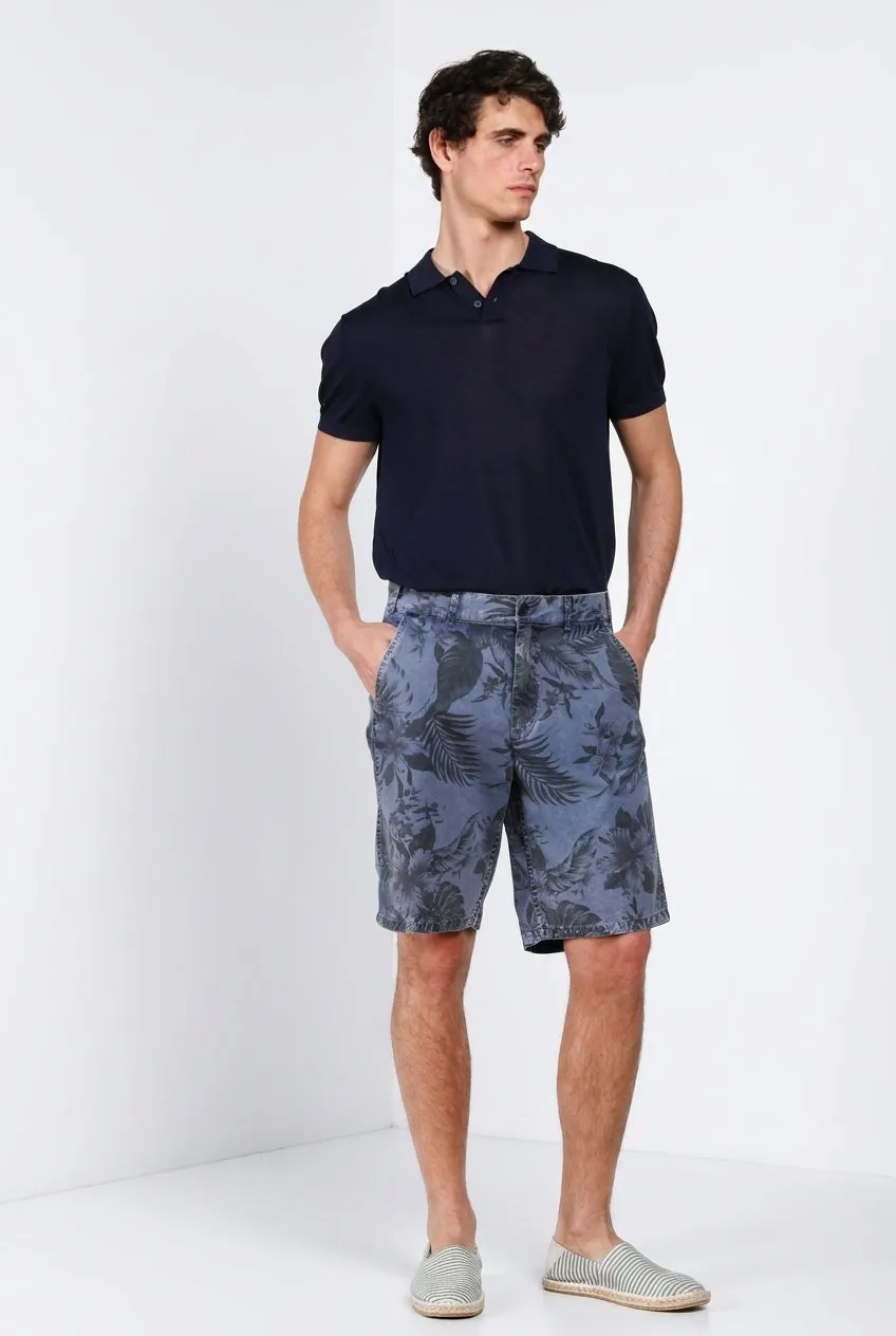 Mason's Denver M74 bermuda cargo uomo blu indaco relaxed