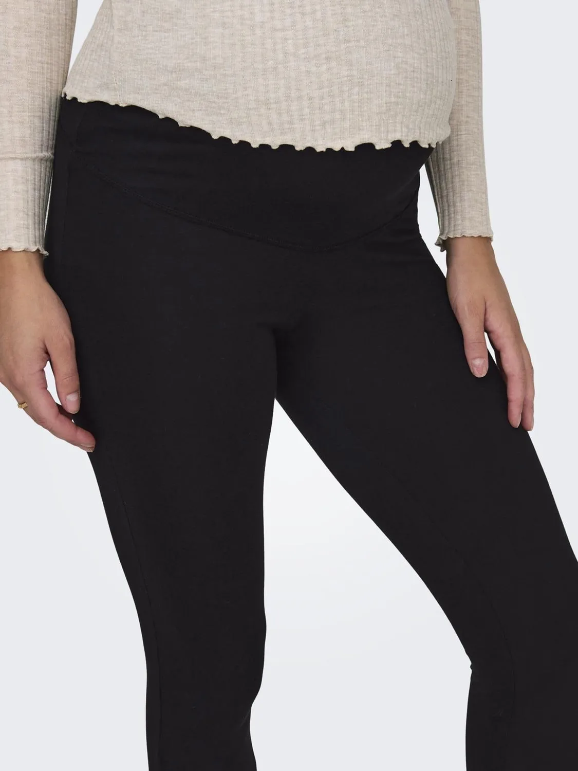 ONLY leggings donna confezione 2 neri vita alta slim