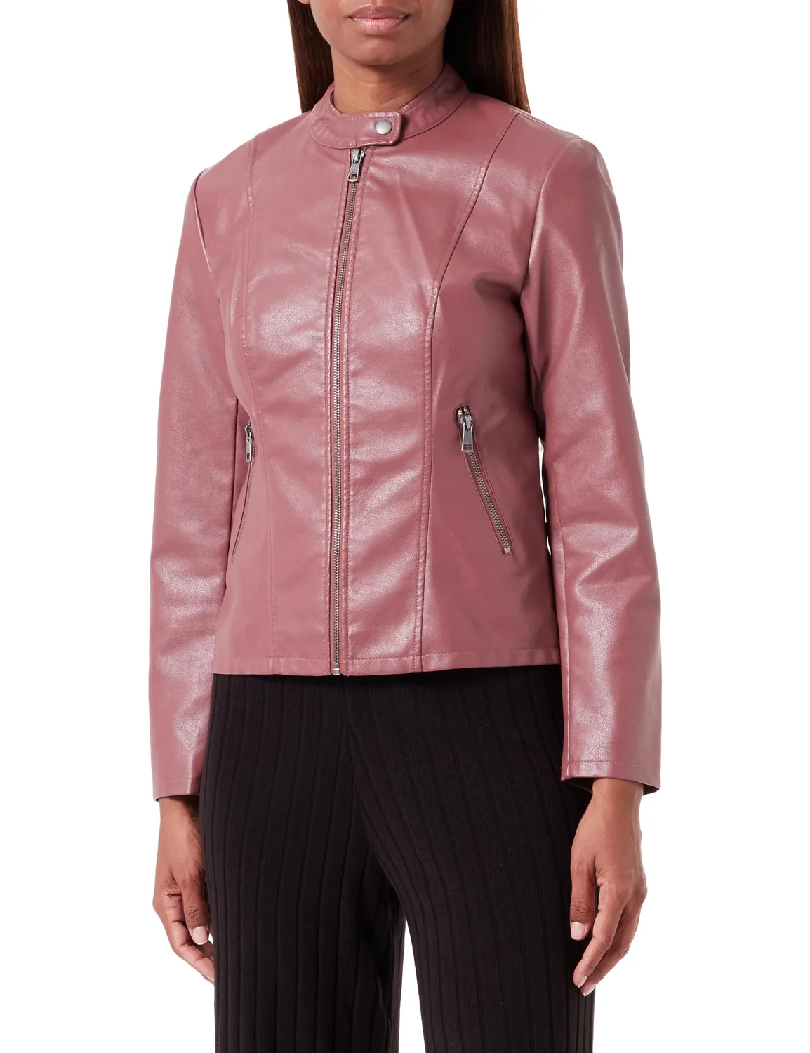 ONLY Onlnewmelisa giacca donna ecopelle collo revers