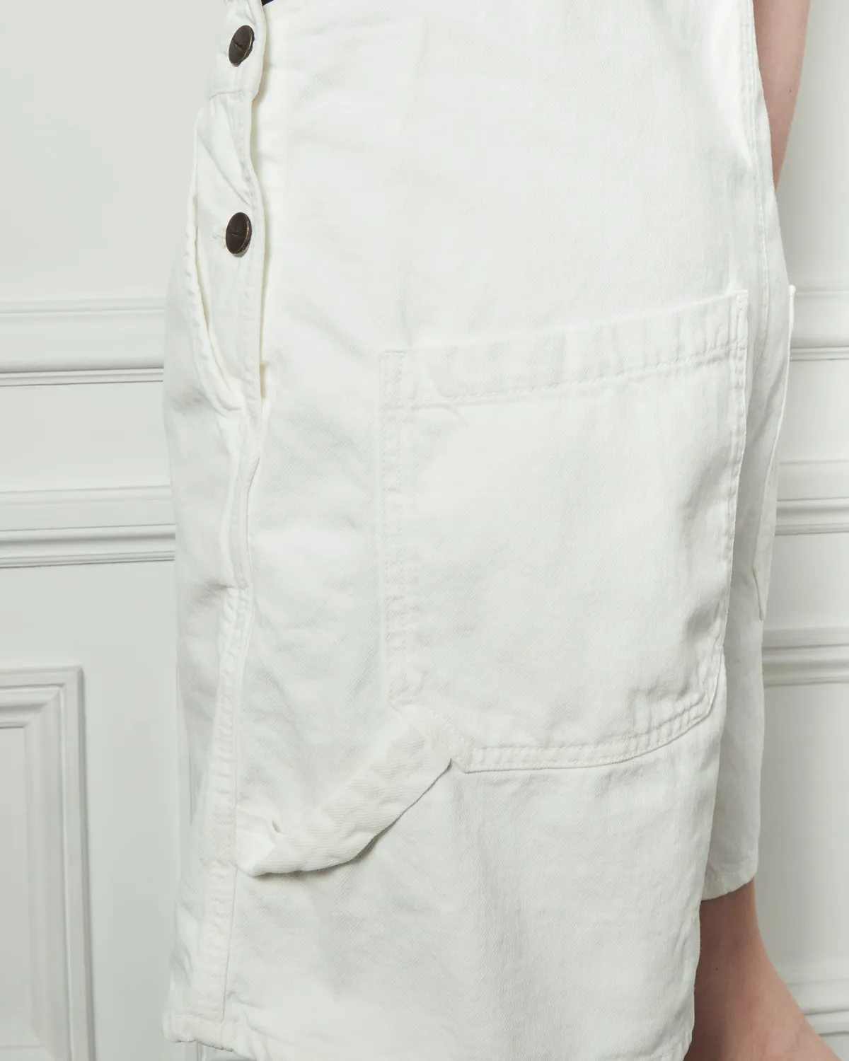 acquaverde Silver salopette corta off white