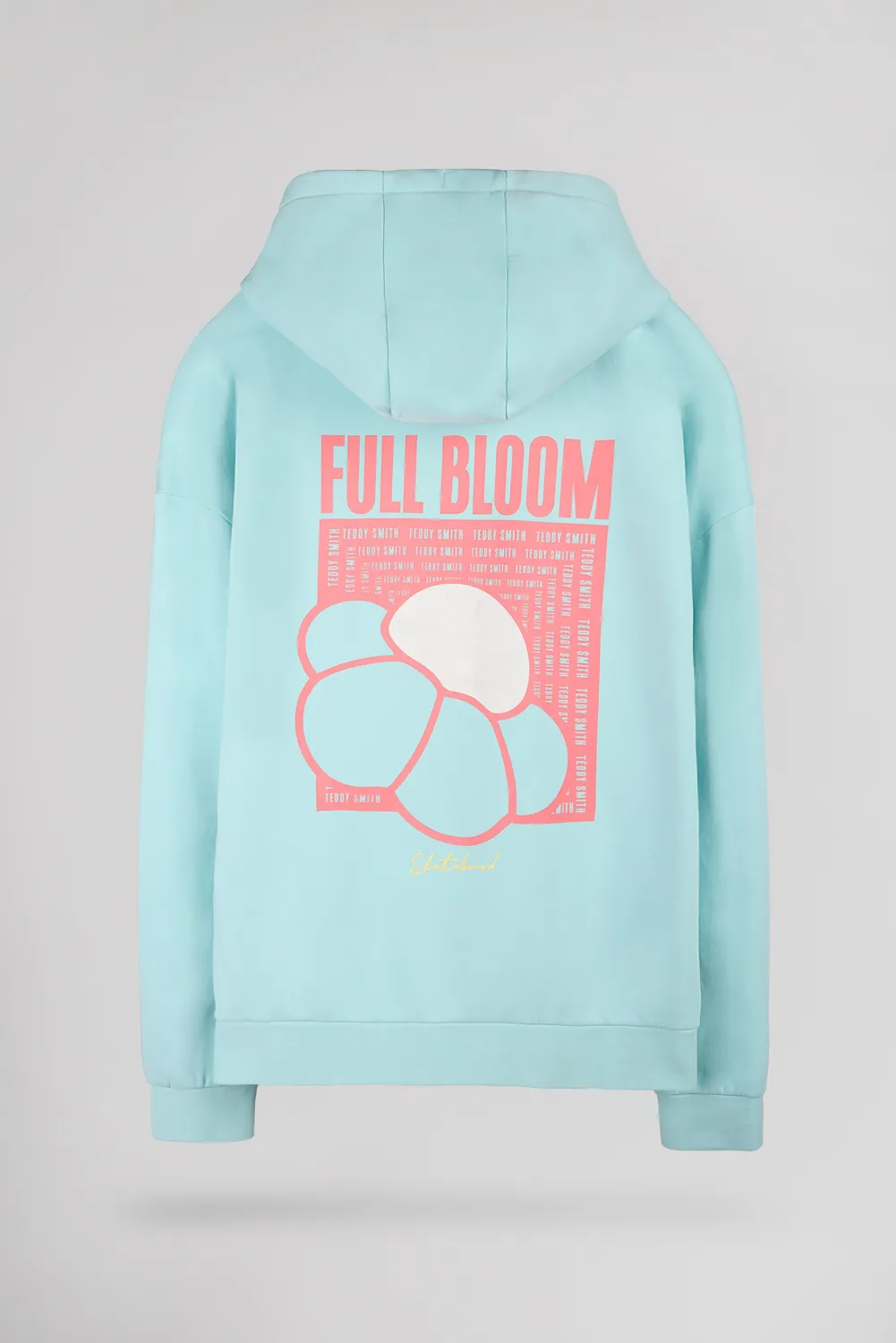 Teddy Smith S-Rima felpa cappuccio blu lagon skate
