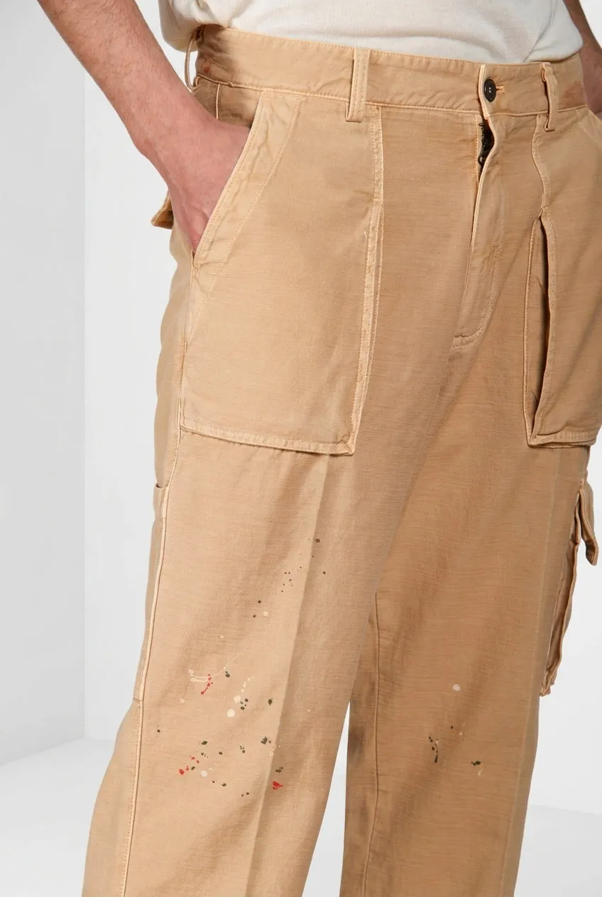 Mason's Cuba Work M74 pantalone uomo kaki cotone