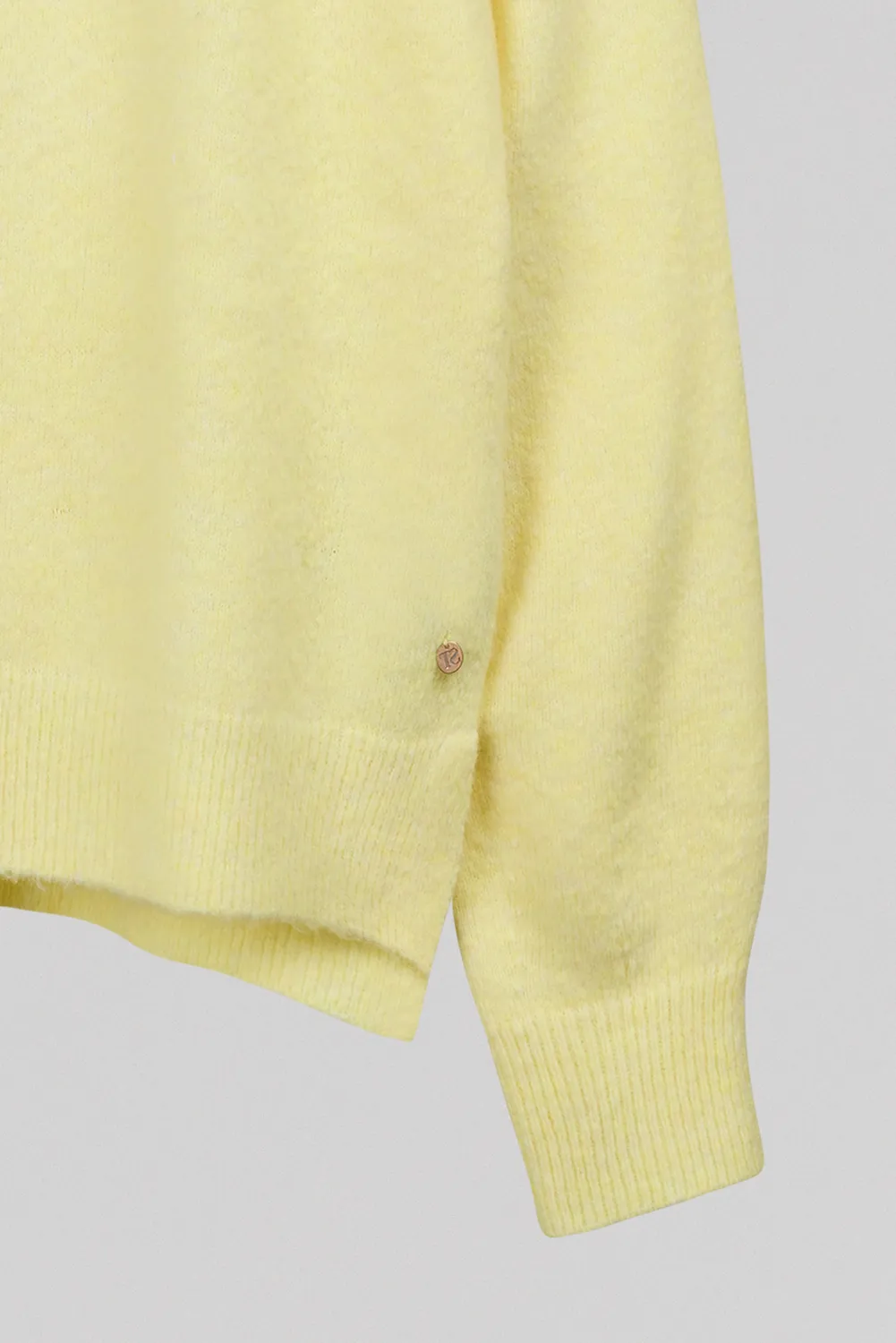 Teddy Smith P-Billie maglione donna giallo scollo V