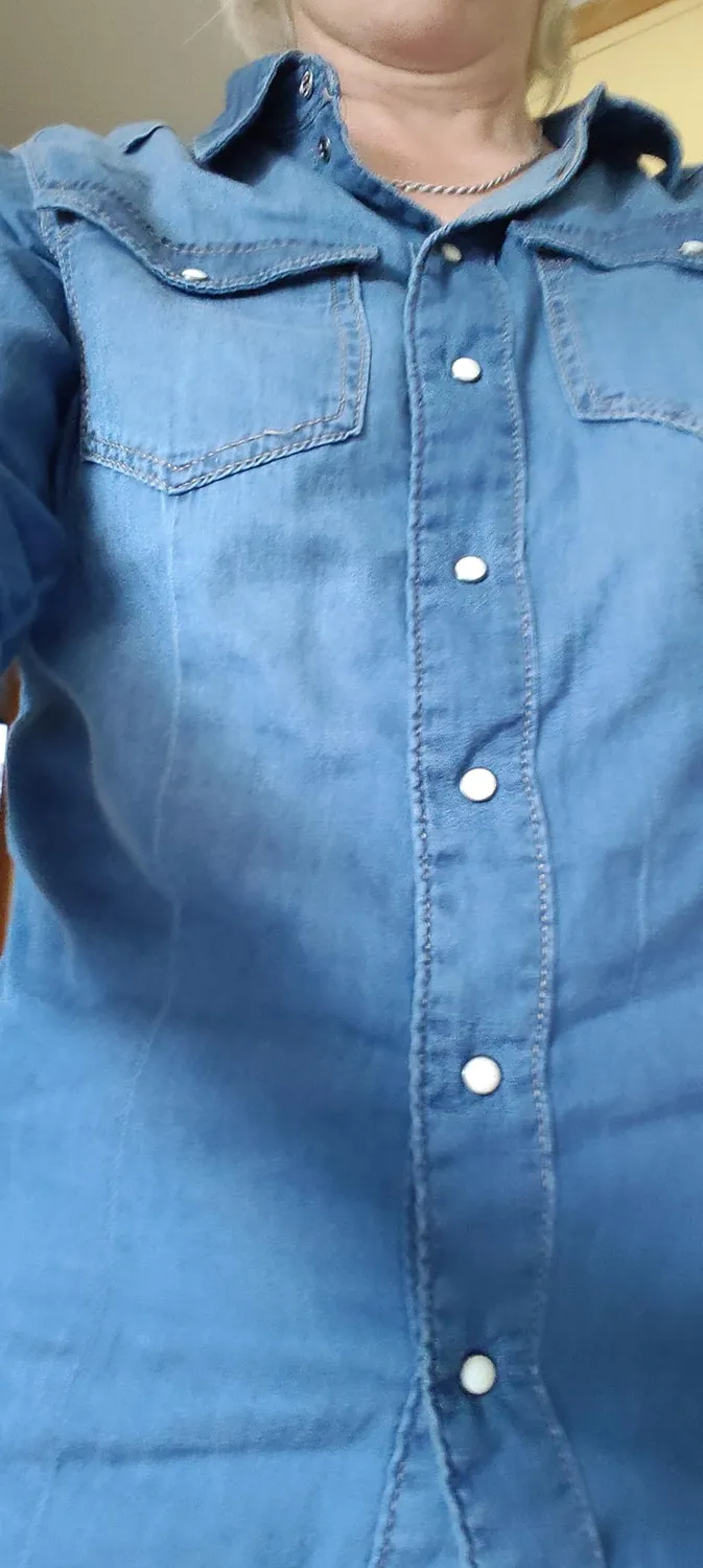 ONLY ONLALEXA Camicia denim azzurro chiaro